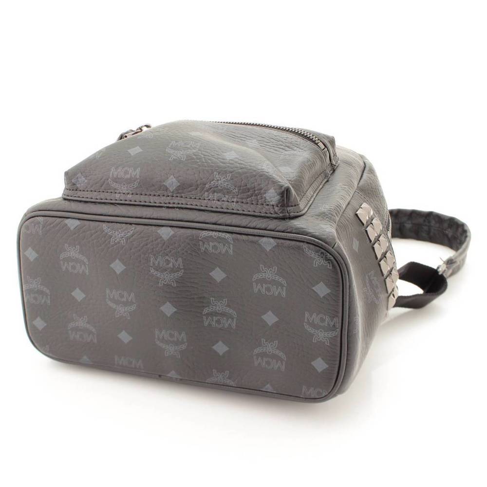 Mcm Backpack Logogram Rucksack Studded Black - image 5